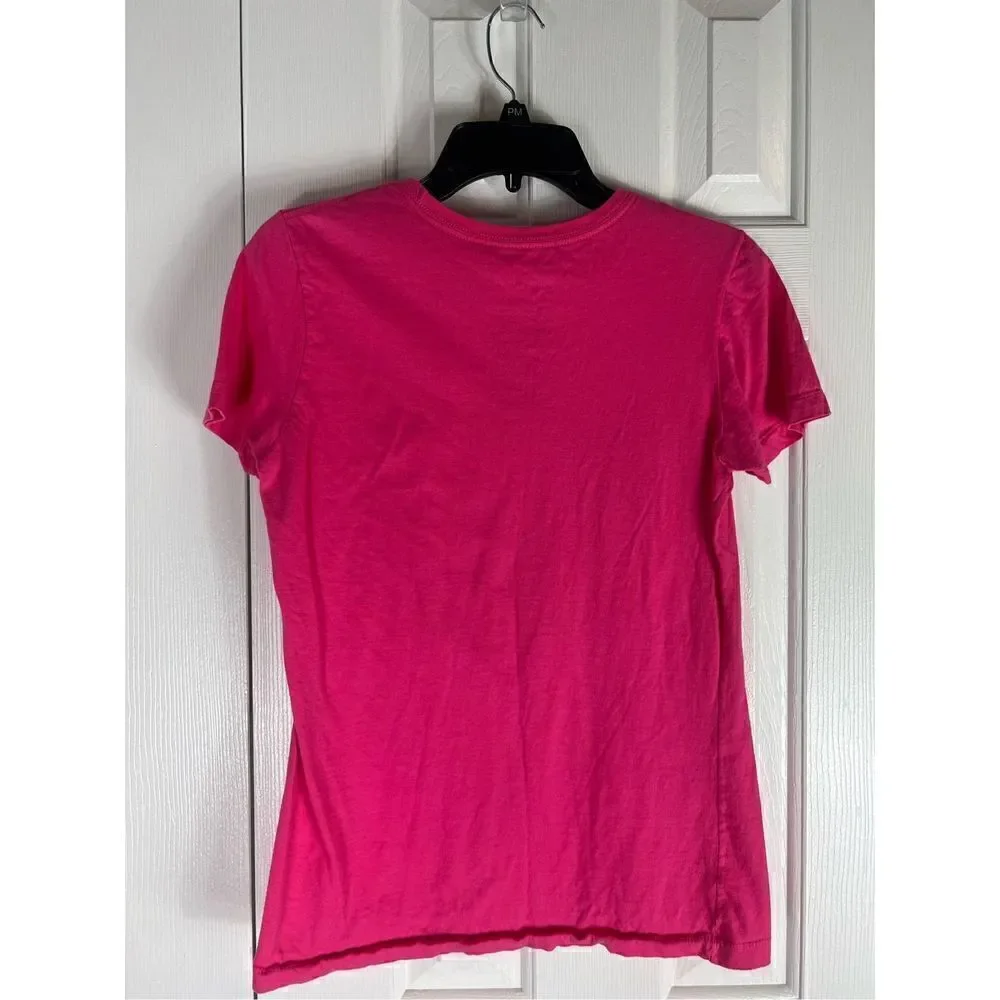 Nike Pink Slim Fit Womens Blouse Size L